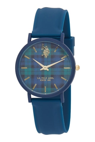 Relógio de quartzo em silicone - Azul