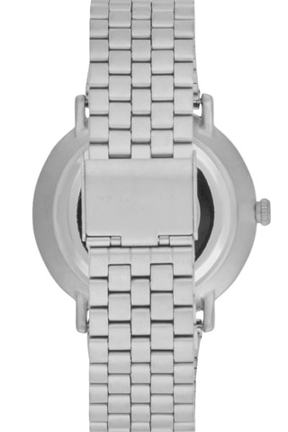 Relógio de quartzo em aço inoxidável - Prateado