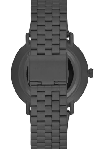 Relógio de quartzo em aço inoxidável - Preto