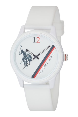 Relógio de quartzo em silicone - Branco