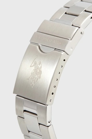 Relógio de quartzo em aço inoxidável e folheado a ouro amarelo - Prateado e dourado