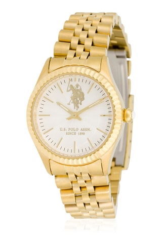 Relógio de quartzo banhado a ouro amarelo - Dourado