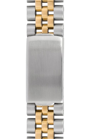 Relógio de quartzo banhado a ouro amarelo - Bicolor prateado e folheado