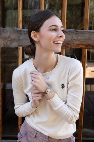 Relógio de quartzo em aço inoxidável - Prateado