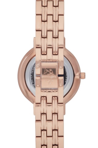 Relógio de quartzo folheado a ouro rosa - Rosa-dourado