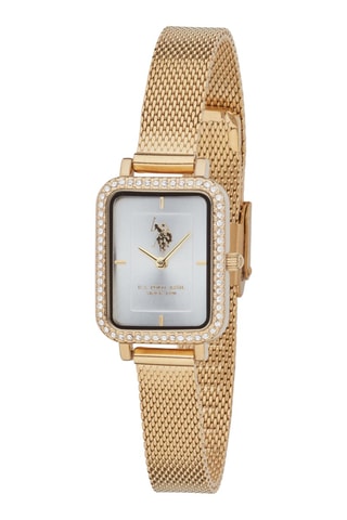 Relógio de quartzo folheado a ouro amarelo - Dourado