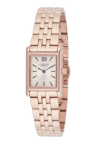 Relógio de quartzo folheado a ouro rosa - Rosa-dourado