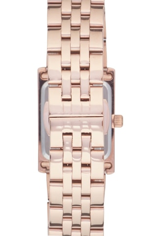 Relógio de quartzo folheado a ouro rosa - Rosa-dourado