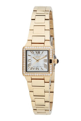 Relógio de quartzo em aço inoxidável - Dourado