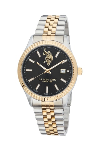 Relógio de quartzo em aço - Prateado e dourado