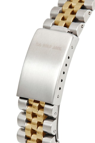 Relógio de quartzo em aço - Prateado e dourado