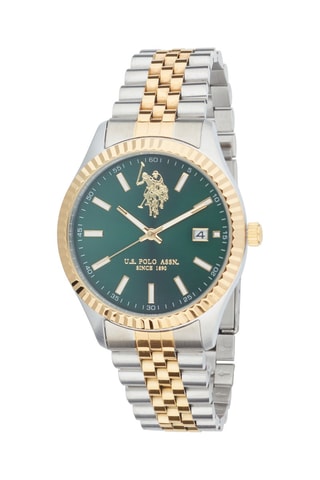 Relógio de quartzo em aço - Prateado e dourado