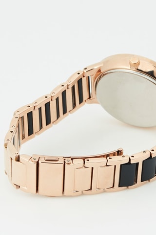 Relógio de quartzo banhado a ouro rosa - Cronógrafo