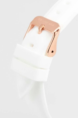 Relógio de quartzo em silicone Branco