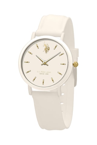 Relógio de quartzo em silicone 
Branco