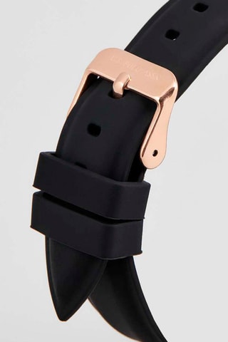 Relógio de quartzo em silicone Preto