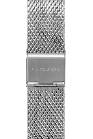 Relógio de quartzo em aço Prateado e azul-marinho