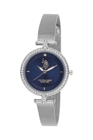 Relógio de quartzo em aço 
Prateado