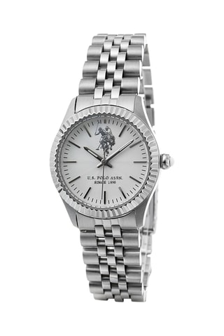 Relógio de quartzo em aço Prateado