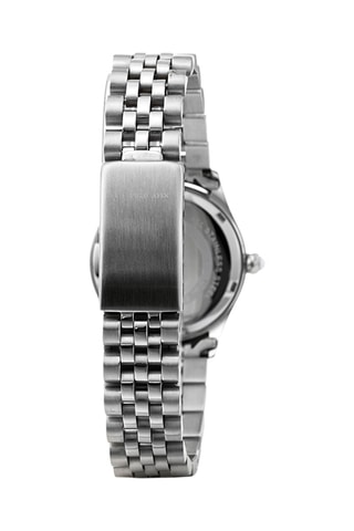 Relógio de quartzo em aço Prateado