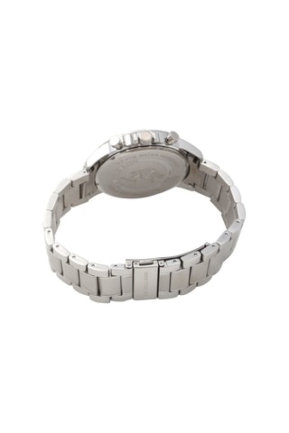 Relógio de quartzo em aço Cronógrafo - Prateado