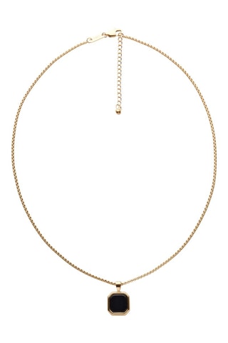 Colar folheado a ouro amarelo - Ónix