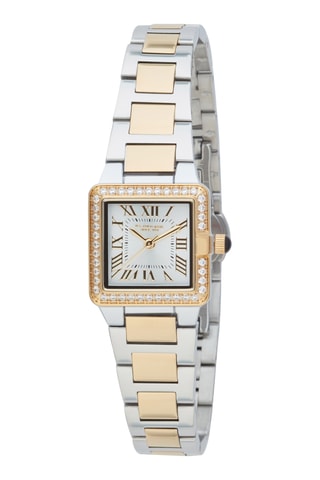 Relógio de quartzo banhado ouro amarelo