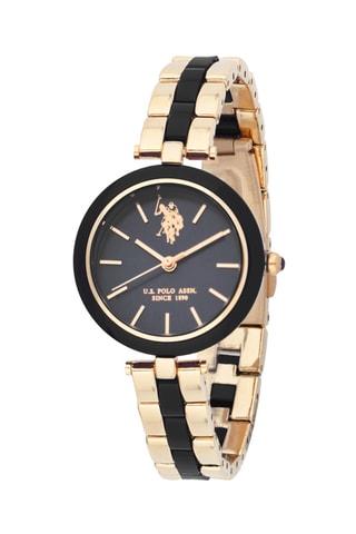 Relógio de quartzo banhado ouro amarelo