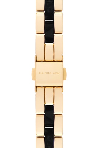 Relógio de quartzo banhado ouro amarelo