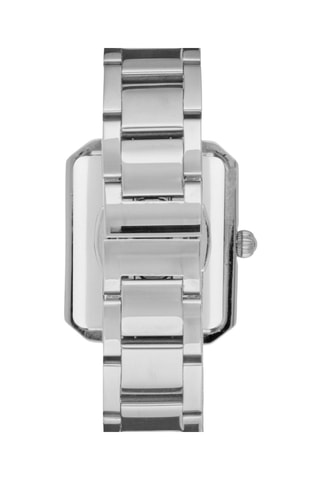 Relógio de quartzo em aço - Prateado e verde 