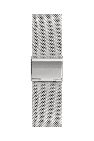 Relógio de quartzo em aço - Prateado e preto