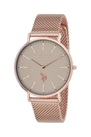 Relógio de quartzo em aço e banhado a ouro rosa