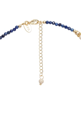 Colar - Banhado a ouro amarelo e lápis-lazúli
