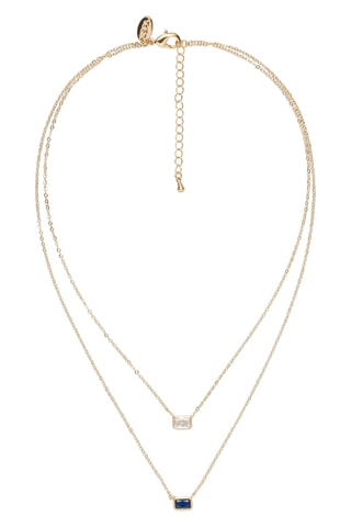 Colar com várias fileiras - Banhado a ouro amarelo