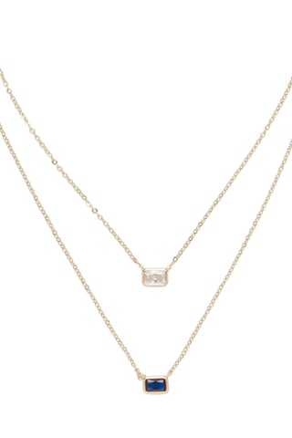 Colar com várias fileiras - Banhado a ouro amarelo