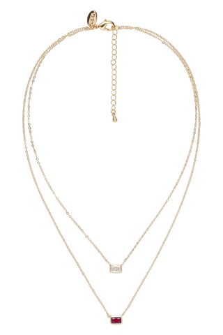 Colar com várias fileiras - Banhado a ouro amarelo