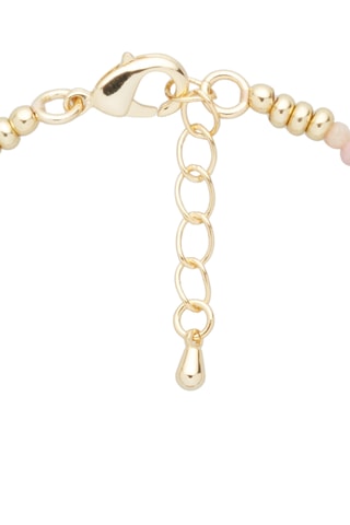 Pulseira - Banhado a ouro amarelo, rodolites e olhos de gato