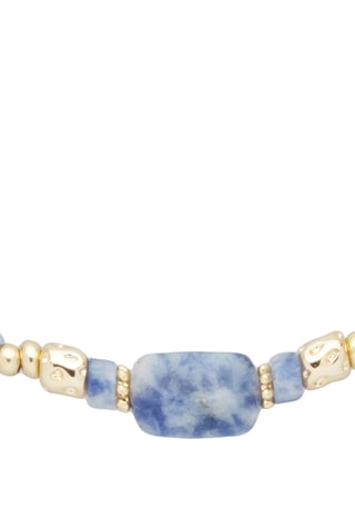 Pulseira - Banhado a ouro amarelo, olhos de gato e apatites