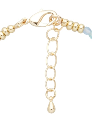 Pulseira - Banhado a ouro amarelo, olhos de gato e apatites