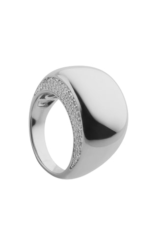 Anel - Prateado e branco