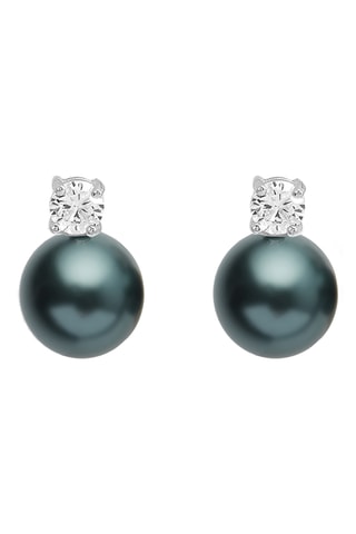 Brincos - Prateado e cinzento-escuro