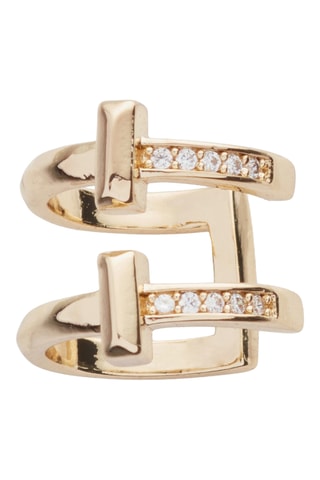 Earcuff - Banhado a ouro amarelo