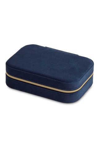 Bolsa de joias em veludo - Azul-escuro