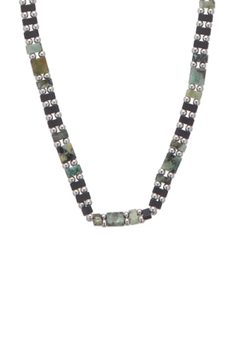 Colar - Ágatas e turquesas africanas