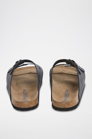 Leren Slippers - Zwart