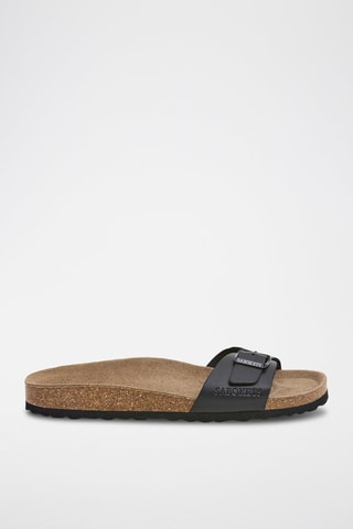 Leren Slippers - Zwart