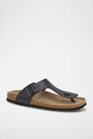 Sandales en cuir - Noir