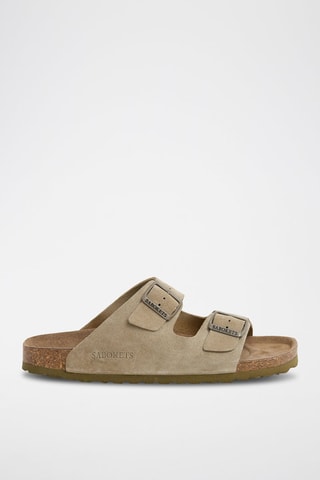 Nubuck Slippers - Kaki