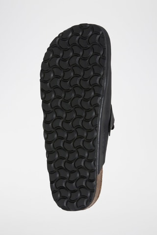 Mules en cuir - Noir