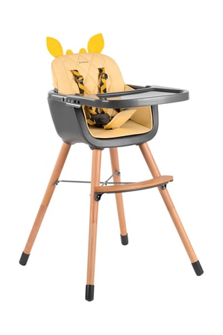 Chaise haute en bois Girafe - Dès 6 mois - Jusqu'à 30 Kg
